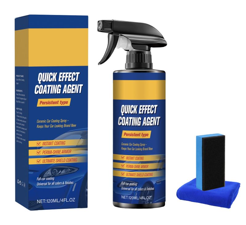 Berthg Advanced Car Quick-Acting Coating Agent Spray with Quick-Acting Formula,Quick Effect Coating Agent for car， Waterless Wash & Scratch Polish for Long-Lasting Protection - Image 1